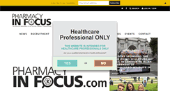 Desktop Screenshot of pharmacyinfocus.co.uk