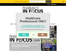 Tablet Screenshot of pharmacyinfocus.co.uk
